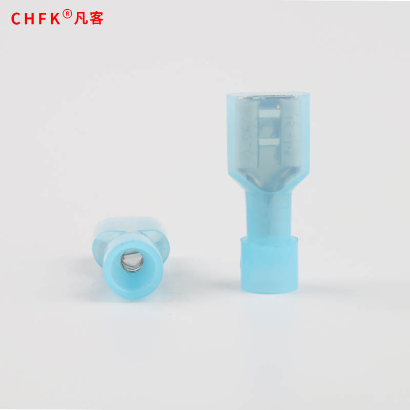 尼龙母全绝缘接头FDFN2-0 冷压接线端子连接器.3插簧插片0只