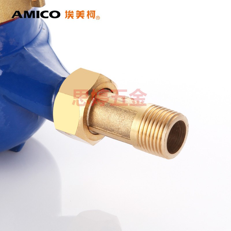 宁波埃美柯家用水表099T球墨铸铁横卧式旋翼式湿式自来水螺纹表