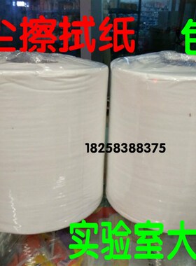 好品质工业擦拭纸大卷纸无尘纸钢网擦拭纸实验室用纸吸油吸水蓝色