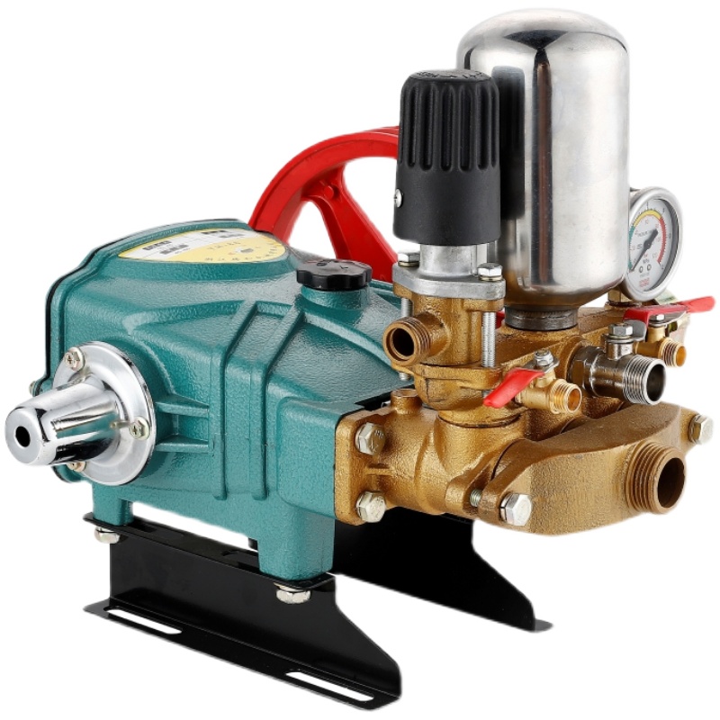 联农2/0型新款农用三缸柱塞泵黑色调压高压打药机陶瓷免黄油