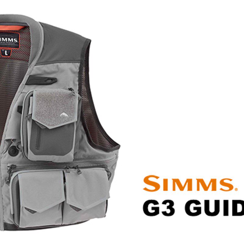 SIMMS 钓鱼飞蝇马甲 路亚溪流多功能背心GUIDE VEST G3多款式尺码