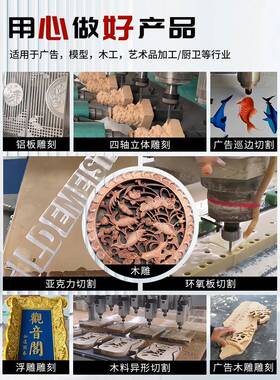 13告2数控广PV亚克力泡沫巡边石材金属立体CCNC精5PDV雕机木工雕