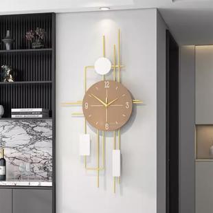 网墙WAS红挂钟客2厅205新款 表挂时钟创意 钟简约现代大气家用时尚