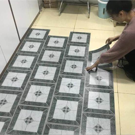 5平米PVC地板革自地板贴纸加粘厚磨防水地RTF泥地防滑耐厨房阳台,家装主材,PVC地板,淘宝优惠券,粉丝福利购,淘宝优惠卷