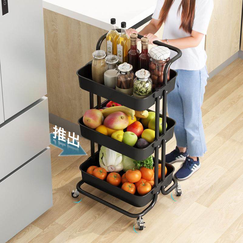 厨房用品落地收纳物架BY室厅可移动带轮置ABS浴塑胶手推车客万向,厨房/烹饪用具,抹布架/厨房清洁收纳架,淘宝优惠券,粉丝福利购,淘宝优惠卷