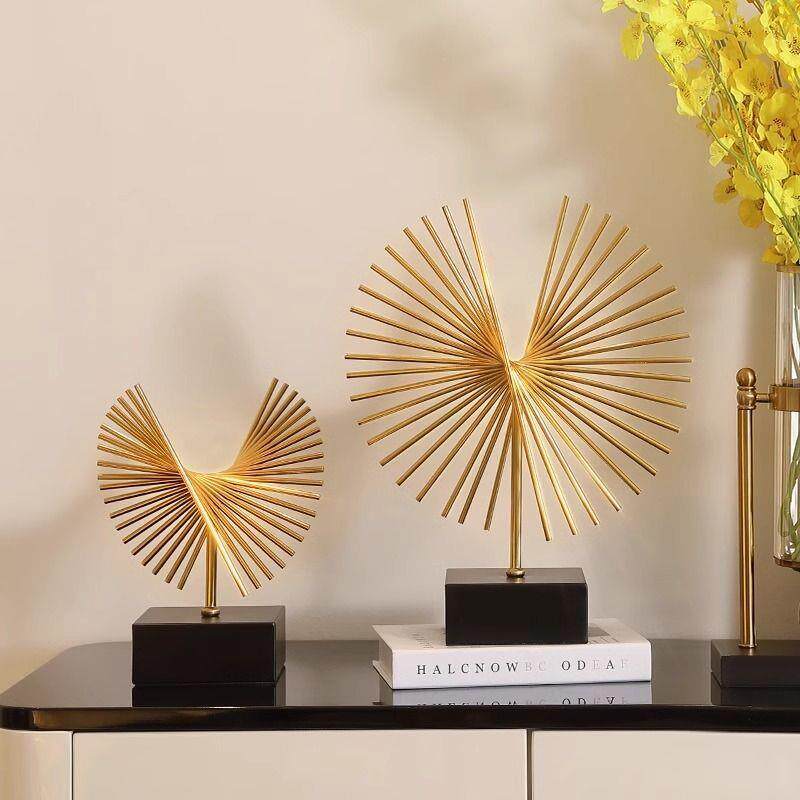 几何创意现代轻饰奢艺术摆件简j2h8paUp约公办室玄关桌面居酒柜客