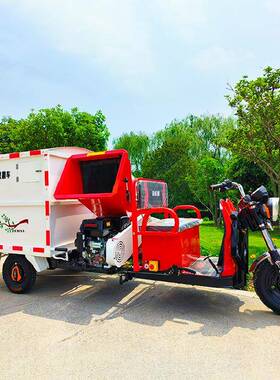 树木枝叶粉碎机轻便省驾驶UOL式式枝粉碎机三果轮树粉碎车枝碎力