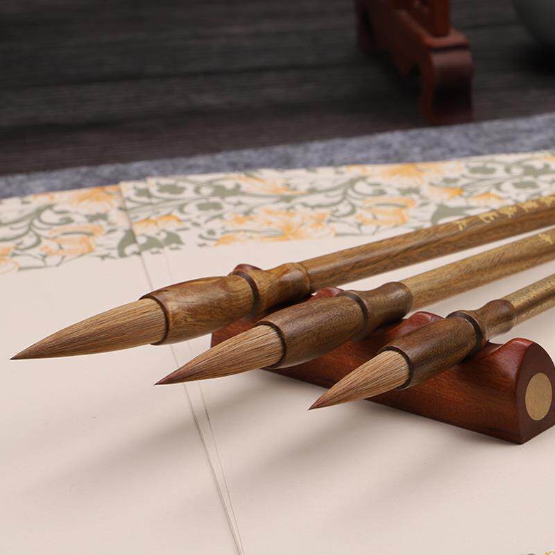 绿狼毫毛笔专大业级专书a155法楷隶行书写意花鸟绘画檀高档书法家