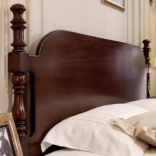 中古风大床双人实木床大床婚床 高端复古实木床法式 FAS级桃花芯