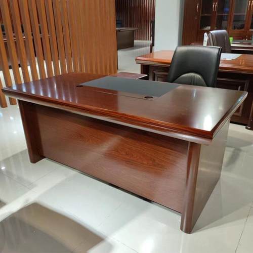 1.6/1.8米中式老板桌中班台油漆办公桌贴实木皮老板办公桌办公家