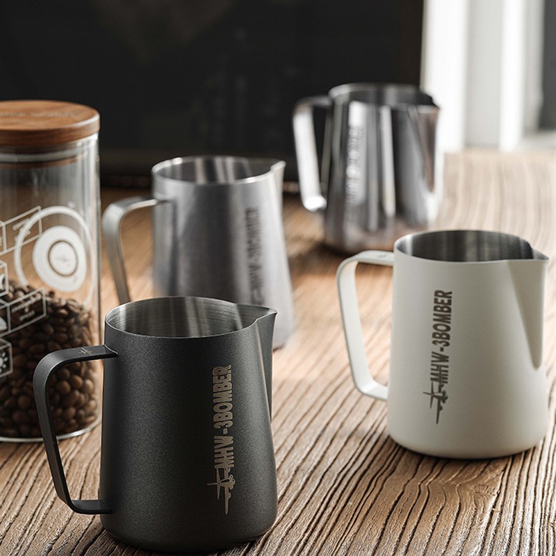 MHW-3BOMBER轰炸机尖嘴拉花缸 450ml/600ml专业拉花杯 咖啡打奶缸