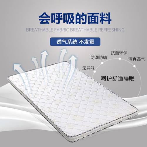 可折叠天然椰棕床垫1.5米软硬棕榈1.2折叠租房家用经济型儿童床垫