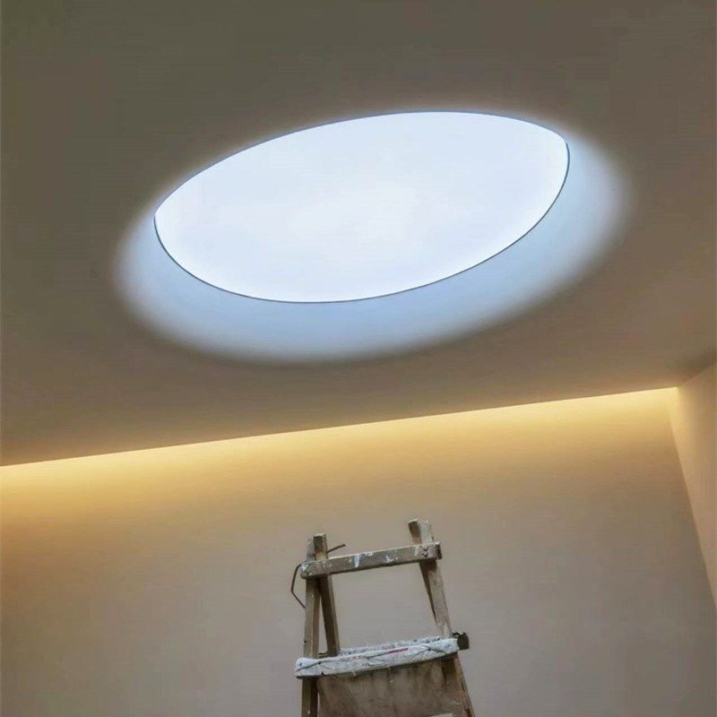 GRG石膏定制圆形圆弧吊顶天花石膏板造型弧形线条异形装饰材料厂