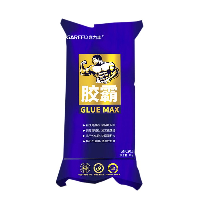 嘉力丰糯米胶水环保壁纸壁布墙纸墙布基膜家用大桶整箱渗透强