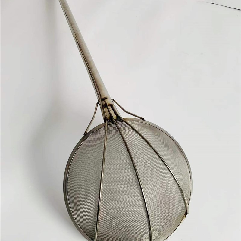 不锈钢加厚漏勺密网漏特大捞网食堂大漏商用长捞勺捞渣网勺过滤网