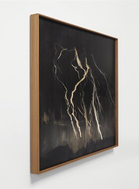 crisis art62装饰画黑色闪电巨幅沙发背景墙暗黑办公室公共空间