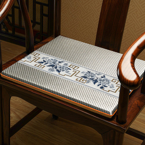 中式椅子坐垫红木沙发垫夏季凉席冰丝藤席坐垫通用屁垫木凳防滑垫