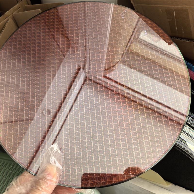 专拍 12晶圆贴蓝膜带铁环 切割10*10mm.数量2片 定制加工产品