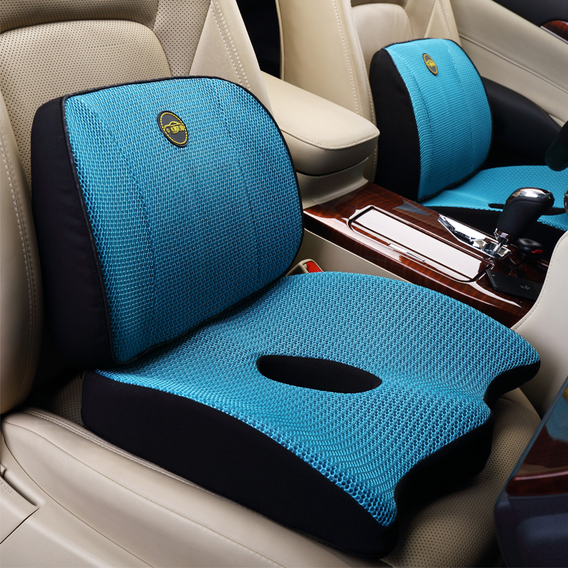 汽车座椅腰靠透气网四季靠垫护腰汽车座位靠垫腰靠背座椅腰枕车用
