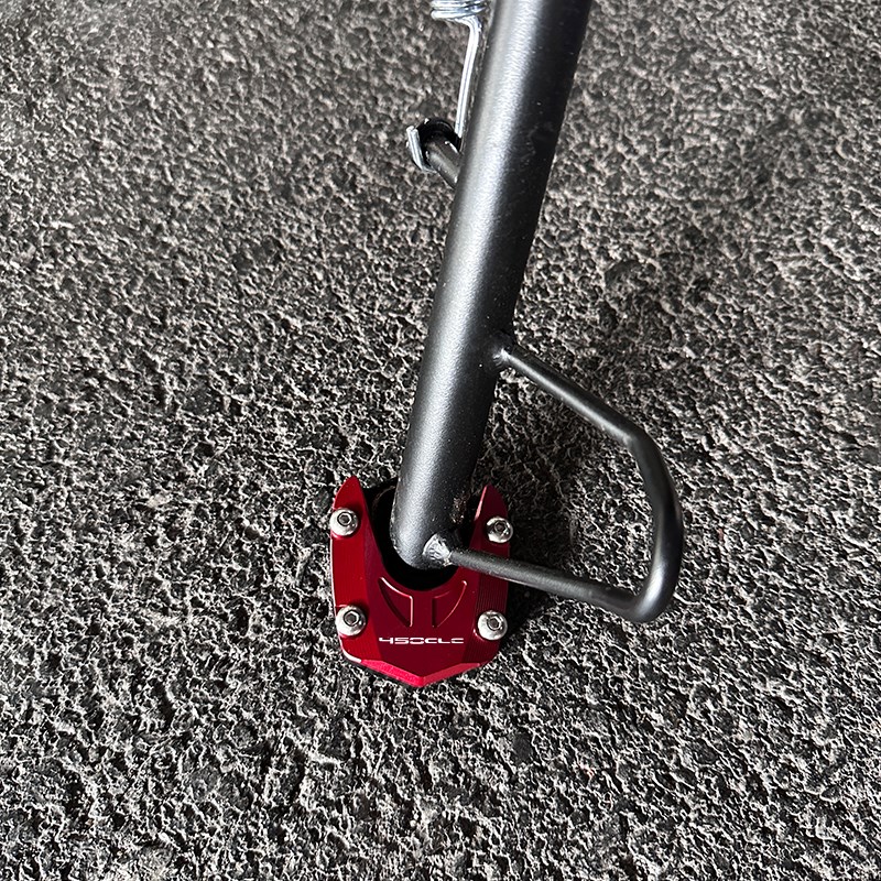 适用CLC改装加大边撑垫加宽侧踢侧撑支架脚撑铝合金配件