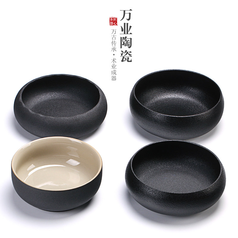 黑陶大号茶洗笔洗水盂水洗水培杯洗杯碗家用陶瓷功夫茶具茶道零配