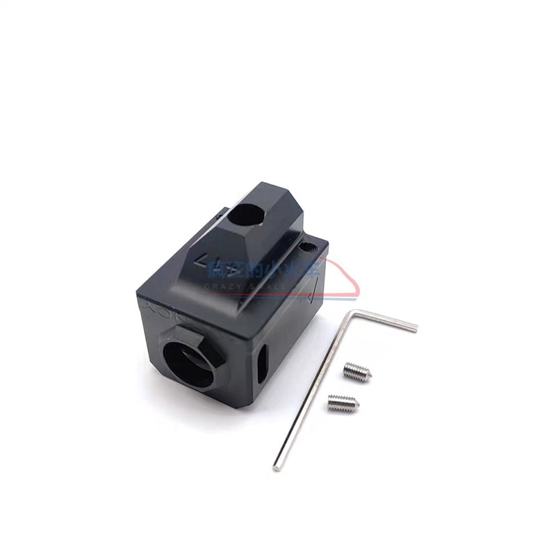 库拜莱P1M金属制退器核心X1火帽G17G3接口1逆牙外管转接装饰