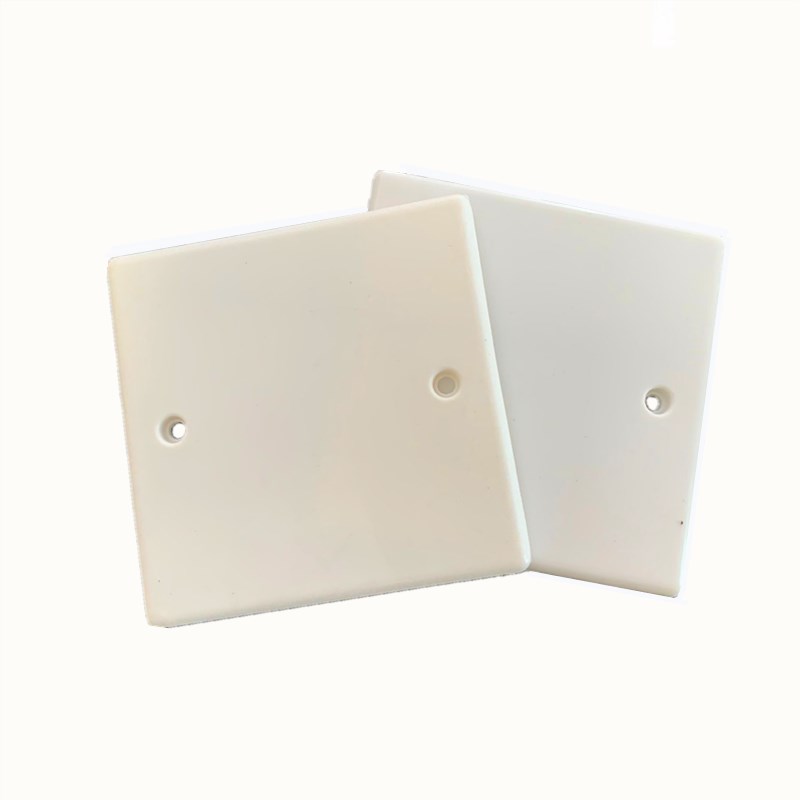 8型线盒保护盖PVC面板8白板暗盒盖板开关插座明盒盖板200个装