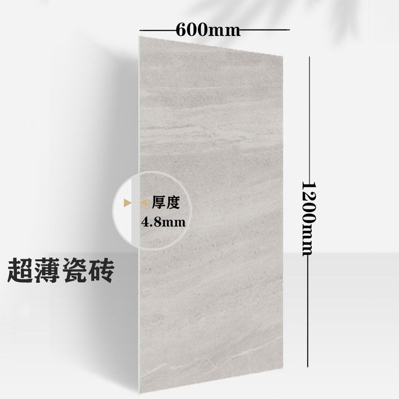 600*1200*4.8mm陶瓷薄板哑光面砂岩仿古防滑地面翻新现代超薄瓷砖