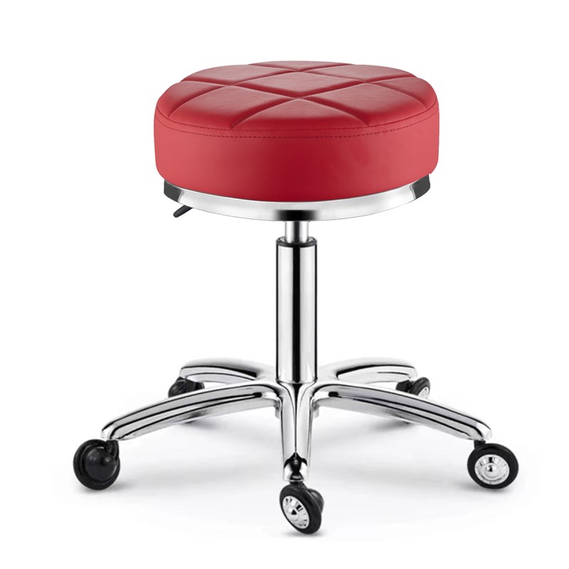 美容凳美甲美发专用椅子理发店防爆旋转升降圆凳简约理发滑轮凳子