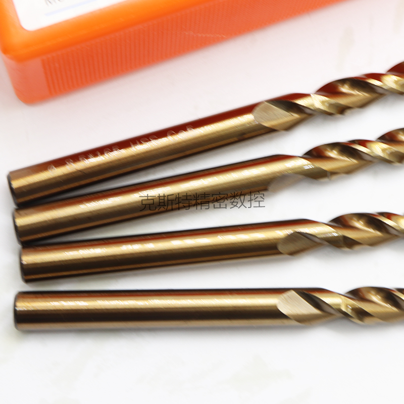 300mm高钴含钴抛物线直柄麻花钻头 高速钢不锈钢深孔钻2-1mm