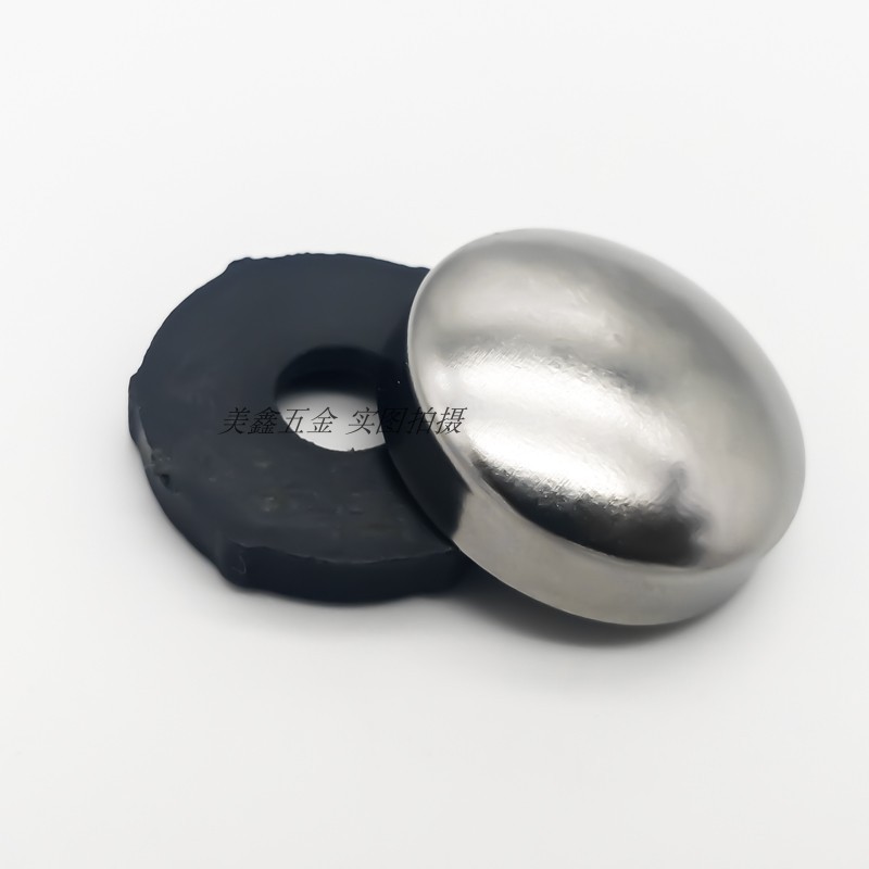 M粗螺丝孔盖帽装饰盖圆形弧面玻璃镜钉广告钉铁盖子固定五金配件