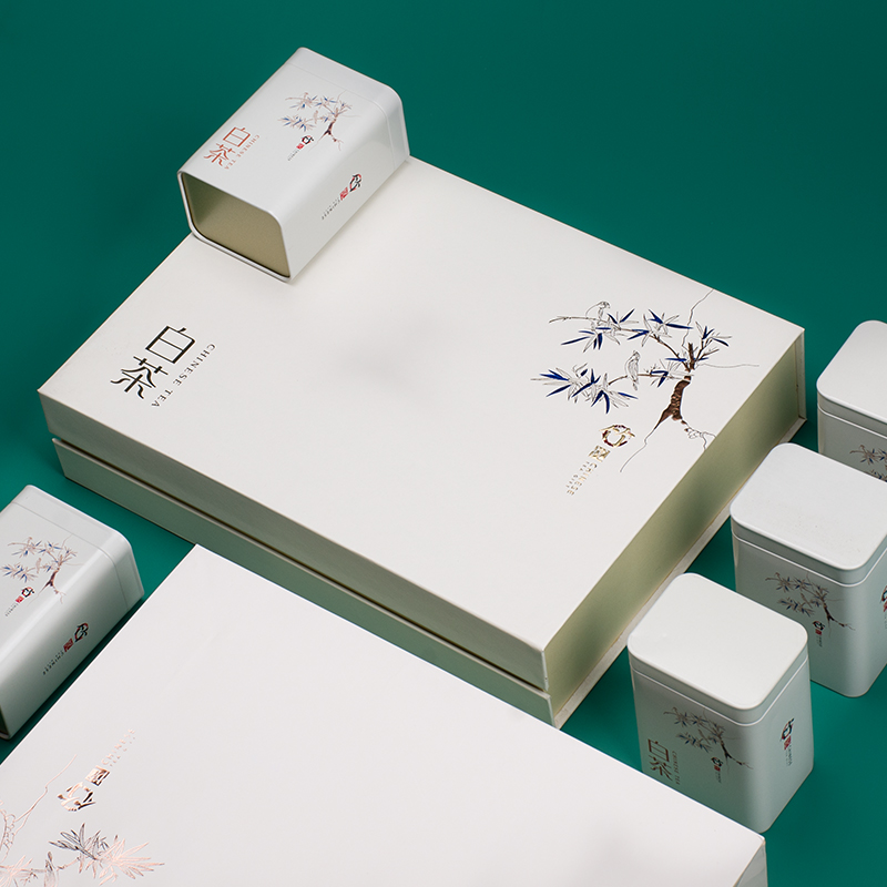 安吉白茶包装盒空礼盒半斤装空盒通用创意白茶礼品盒茶叶盒子二两