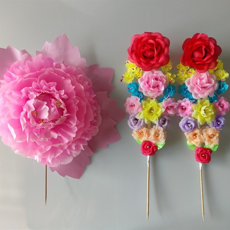 周宓戏娃娃戏曲舞台古装坐宫四郎探母旗头旗头花燕尾正龙青岛剧装