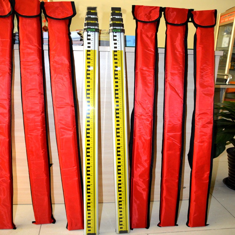 5米铝合金塔尺/水准仪尺/靠尺/工程检测尺/测绘配件送塔尺扣