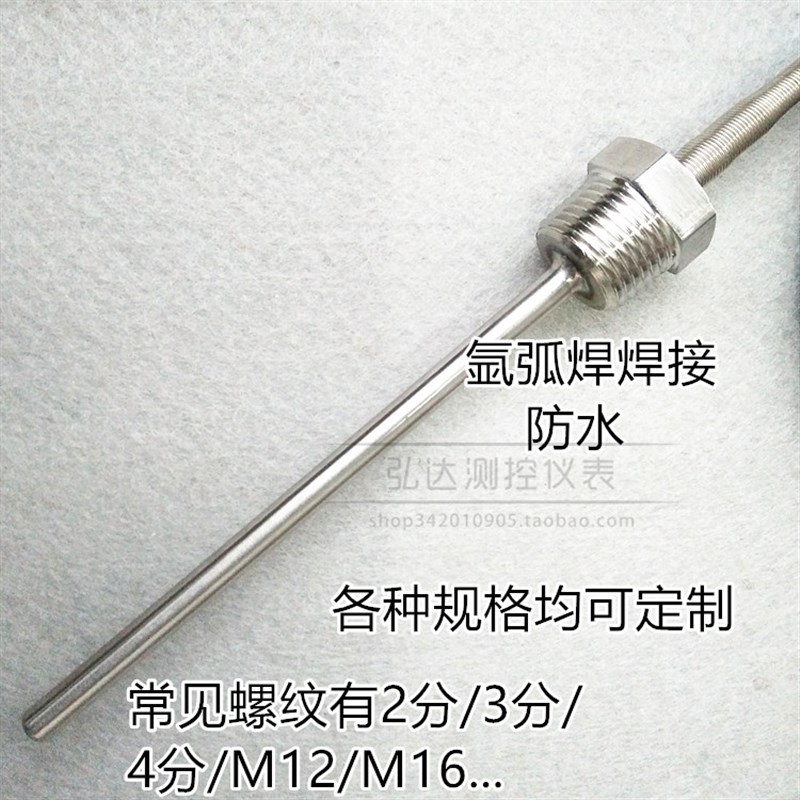 双支PT100铂热电阻WZP2-291 进口贺利式 固定螺纹式热电阻传感器