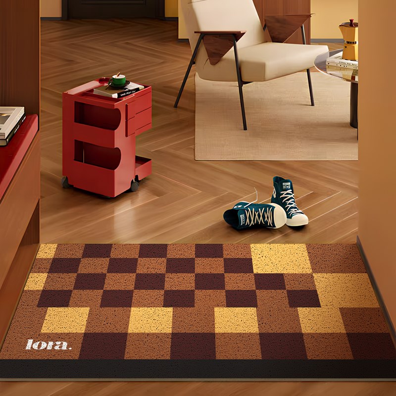 2025年新款丝圈地垫多巴胺高级感入户门垫家用进门口耐刮地垫