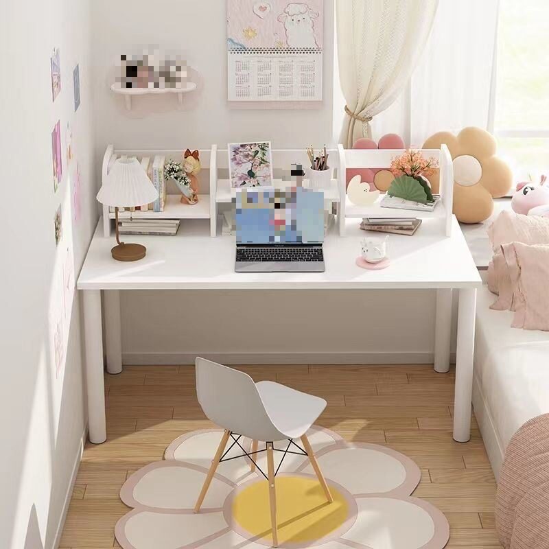 电脑桌台式家用白色书桌简约办公桌学生学习女孩卧室小型简易桌子