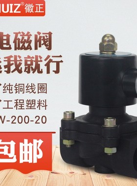 徽正 2W-200-20/UW-20塑料电磁控制 开关 6分 220V/DC24V常闭