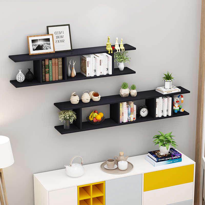 墙上置物架壁挂墙柜卧室架电视隔板背景墙书架子客厅墙面装饰创意
