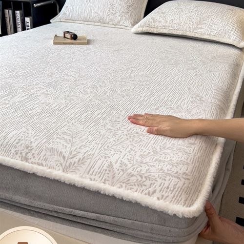 A类床笠单件珊瑚绒床罩冬季加绒加厚床垫套保护罩床单套罩