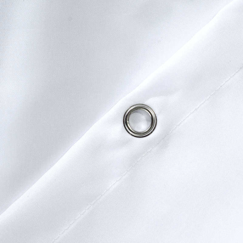 酒店浴室防水纯色浴帘布加厚卫生间涤纶挂淋雨房帘子遮挡帘隔断拉