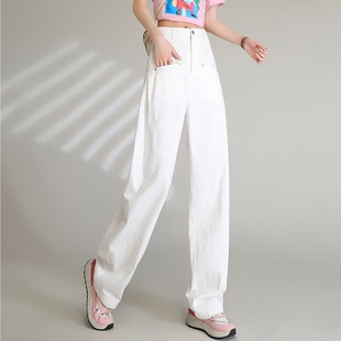 休闲裤 大粒儿专享 &白鹿语气质通勤优雅显瘦长裤 子HU10250 女裤