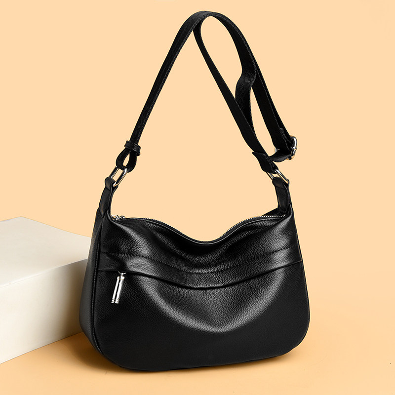 女包软皮牛皮中年女士妈妈包2026新款大容量单肩包斜挎包背包代发