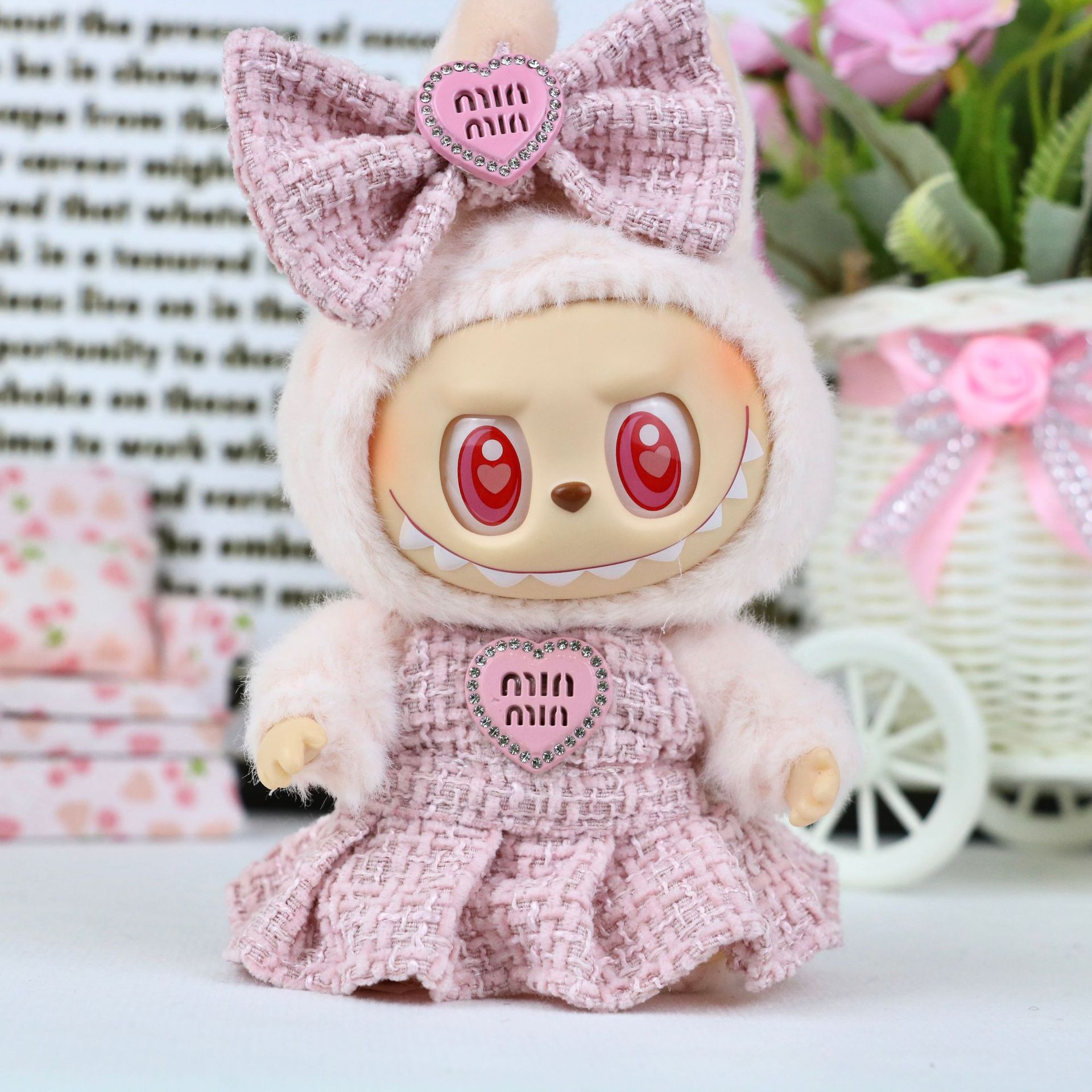 【仅衣服】Labubu1/2/3代衣服17cm拉布布娃衣玩偶公仔minmin裙