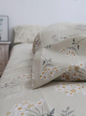 Z6M纯棉印花棉布套100小清新馨床单温被枕套唯美简约DYN单G双人