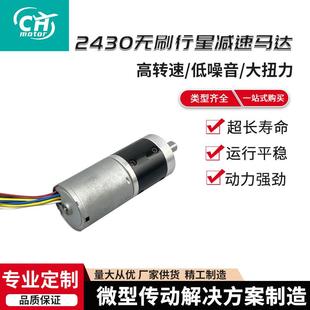 可2430无刷行NEU星减速达马12V微型齿轮大调速扭力马达直流减速电