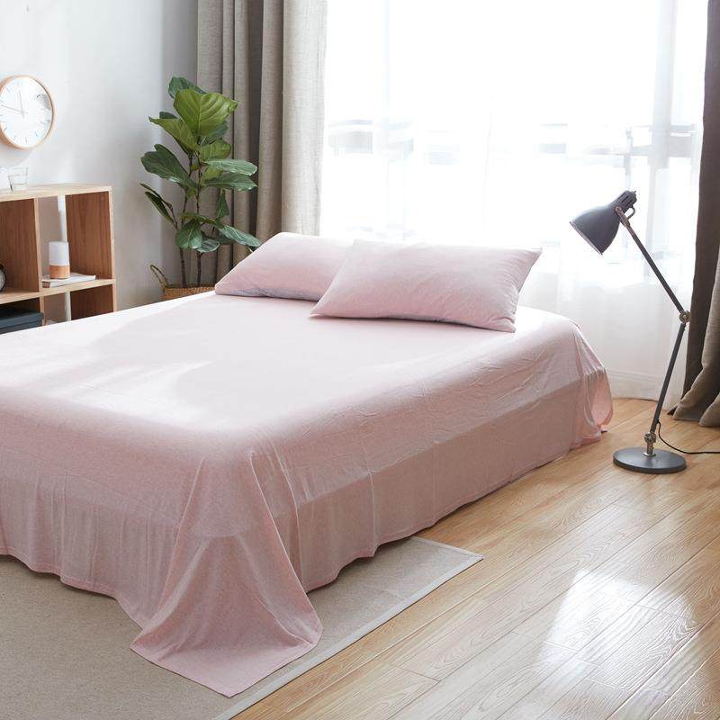 棉天竺床棉单床单针织全棉OTN笠单件1梦.5m纯棉席思床垫保护套床