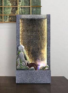 假山水JTM幕高山室流水生墙财喷泉屏风花园院庭别墅景观办公落地