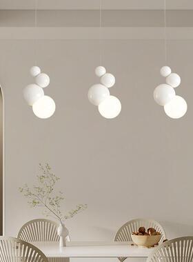 新法式奶油风卧床头小吊灯吊20室25款网红VWH儿童房创意球球艺术