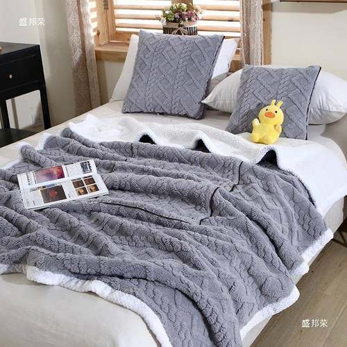 AB双面加厚抱枕毯两用珊版瑚绒汽车靠垫被办公上室宿子舍AL854170